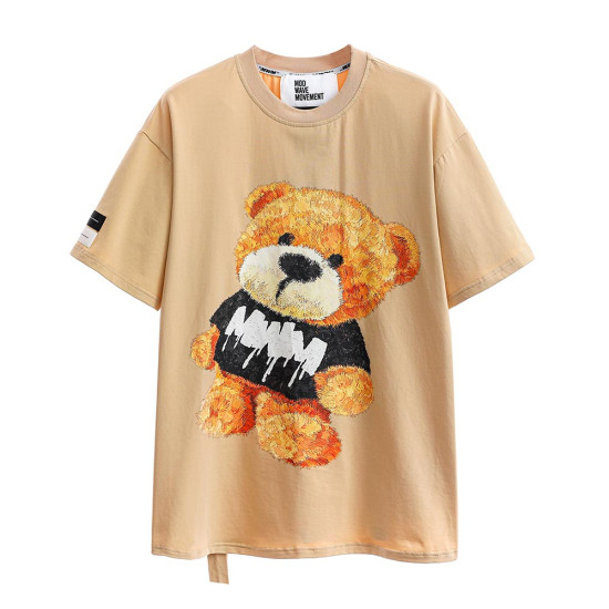 MWM Ανδρική κοντομάνικη μπλούζα Mike Teddy Print Tshirt